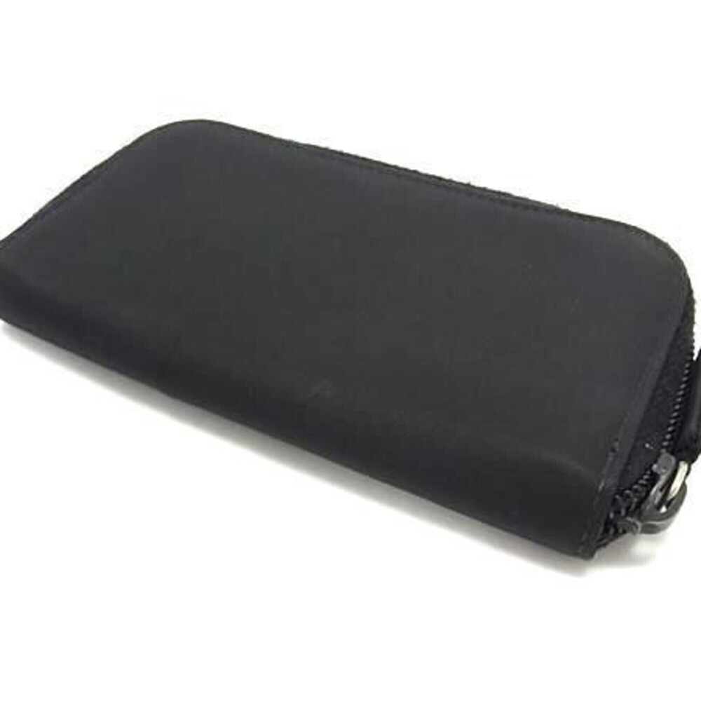PRADA Tessuto 6-Key Case M604 Black Nylon Leather Men's Women's Round - Picture 2 of 5